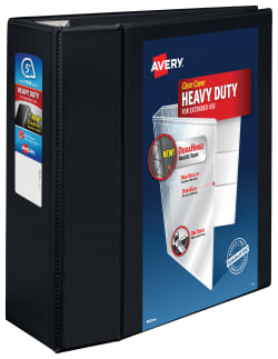 Avery® Heavy-Duty View Binder, 5" 1,050-Sheet- Black (79606)