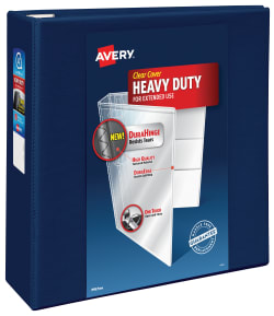 Avery® Heavy-Duty View Binder, 4" Rings, 780-Sheet-Blue (79804)