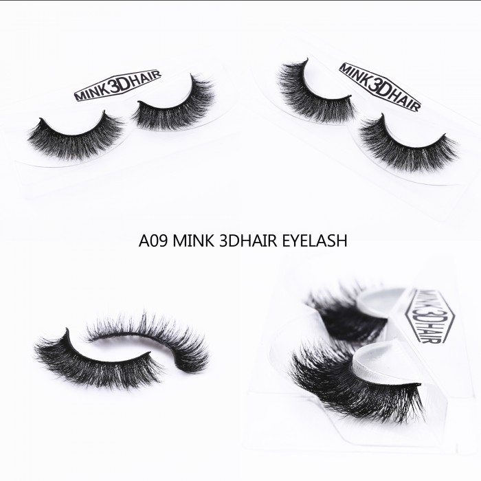 3D Mink Eye Lashes A09 Black