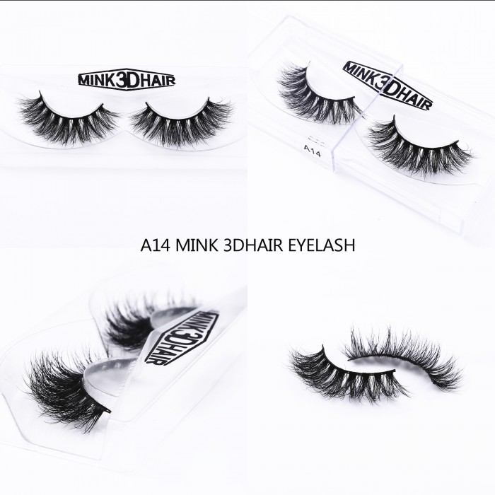 3D Mink Eye Lashes A14 Black