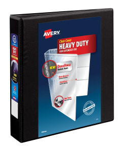 Avery® Heavy-Duty View Binder, 1-1/2" Black, 400-Sheet, (#79695)
