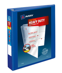 Avery® Heavy-Duty View Binder, 1-1/2" Blue, 400-Sheet (#79775)