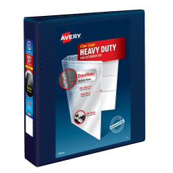 Avery® Heavy-Duty View Binder, 1-1/2" Navy, 400-Sheet, (#79805)