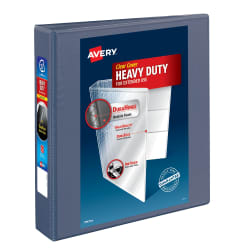 Avery® Heavy-Duty View Binder, 1-1/2" Purple, 400-Sheet (#79338) - Click Image to Close