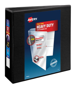 Avery® Heavy-Duty View Binder, 3" Rings, 670-Sheet Black (79693)