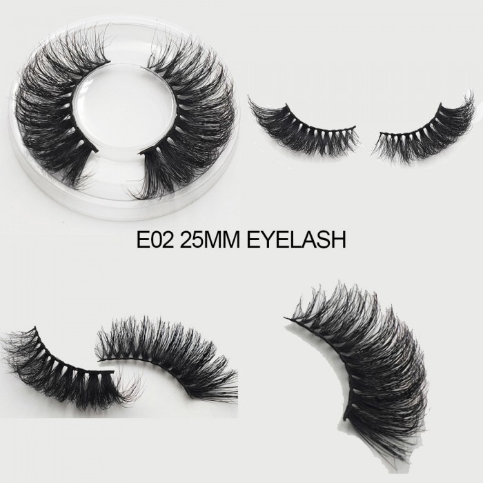 25MM Eyelashes E02 Black