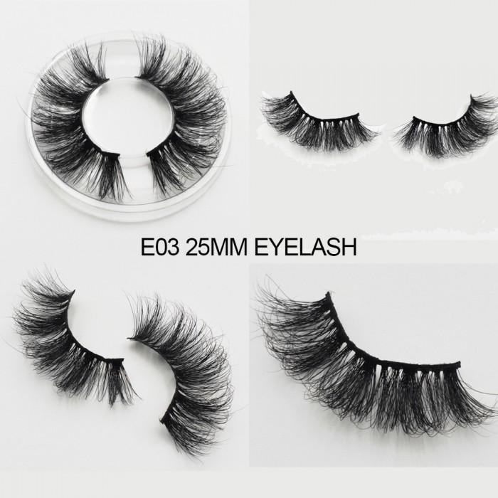 25MM Eyelashes E03 Black