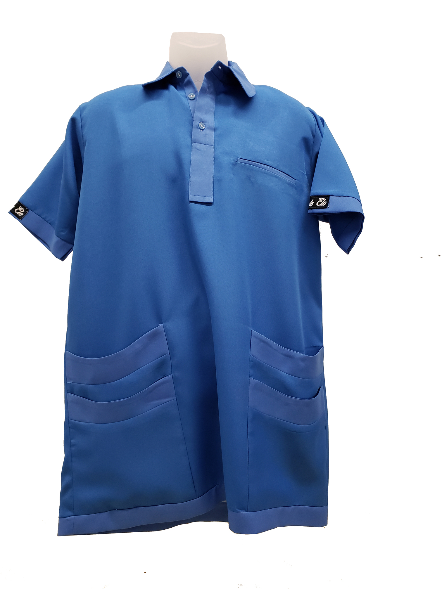Medical Miracle collection Men with Blue Trim Blue Scrub-X-Large