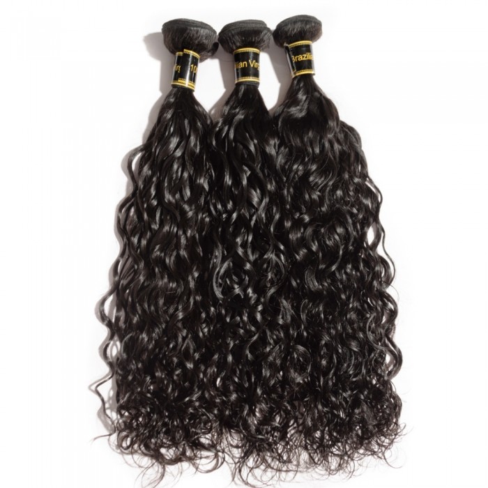 Virgin Brazilian Hair #1B Loose Wavy Black 22 Inch (100g)