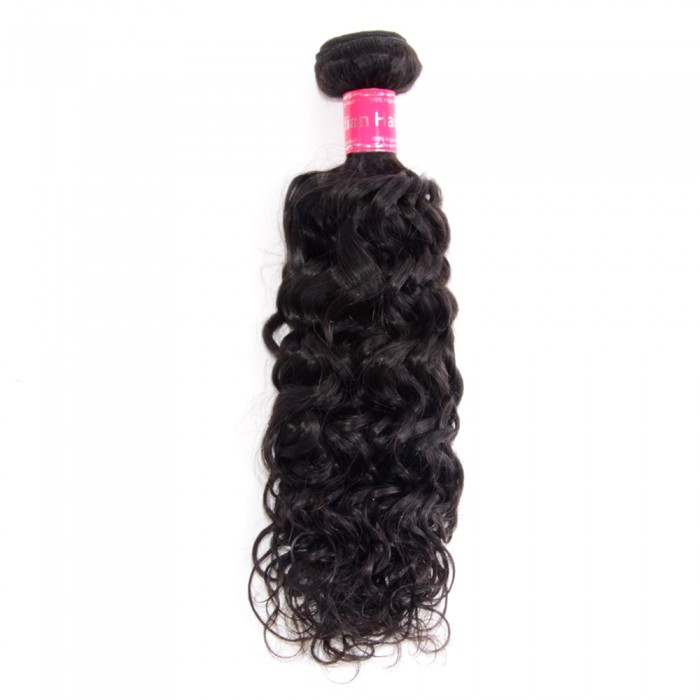 Virgin Indian Hair #1B Italy Curly Black 26 Inch (100g)