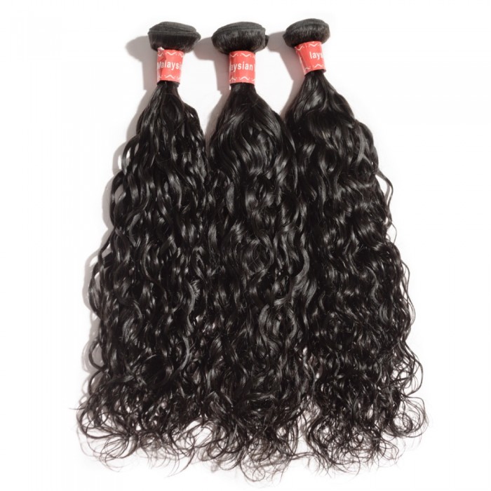 Virgin Malaysian Hair #1B Natural Wavy Black 10 Inch (100g)
