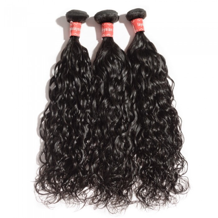 Virgin Malaysian Hair #1B Natural Wavy Black 16 Inch (100g) - Click Image to Close