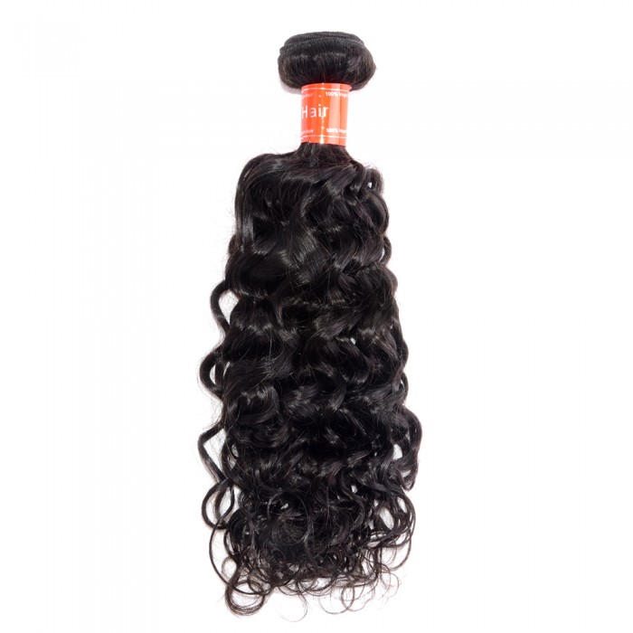 Virgin Malaysian Hair #1B Italy Curly Black 28 Inch (100g)