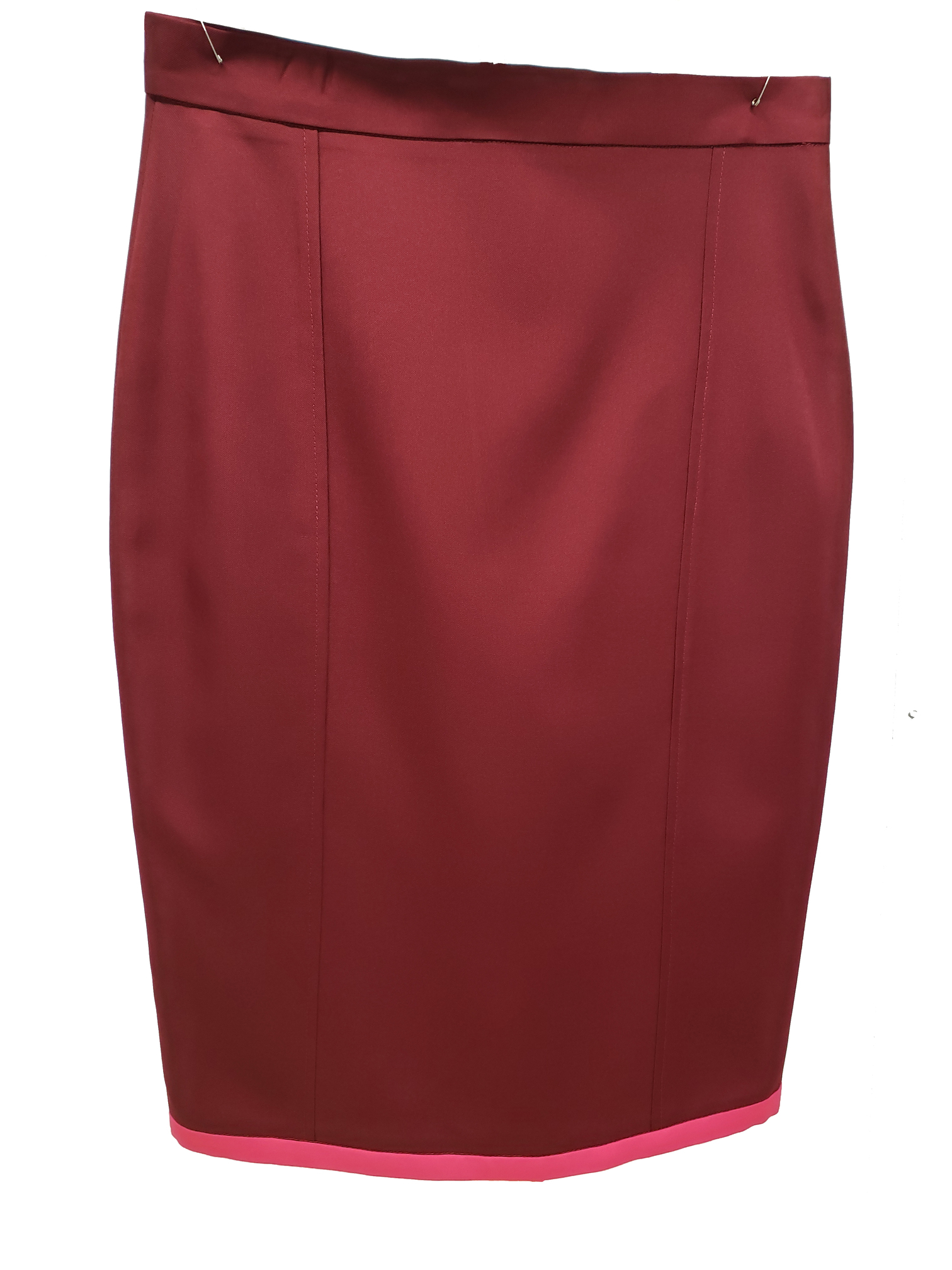 Medical Miracle collection Ladies Burgundy Pink Trim Skirt-Mediu