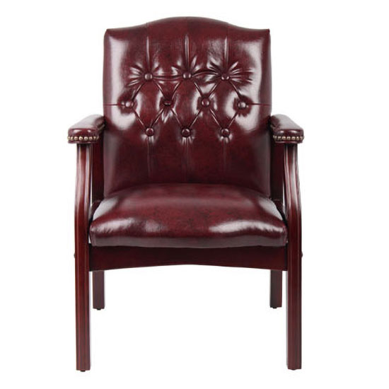 Guest Chair with Modern Walnut Finish - Click Image to Close