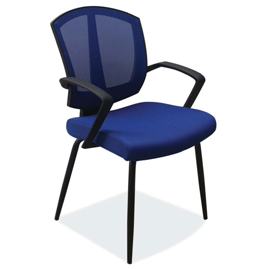 Side Chair with Arms and Black Frame