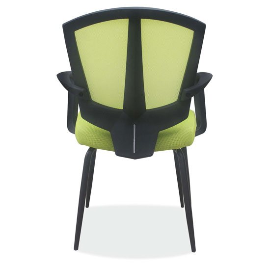 Side Chair with Arms and Black Frame