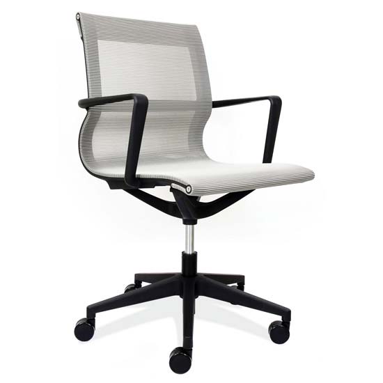 Mesh Swivel Chair with Black Frame