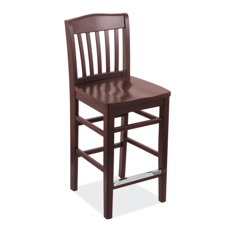 All Wood Bar Stool