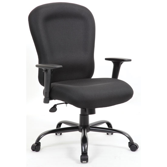 A Big and Tall Executive High Back Chair with Black Steel Base