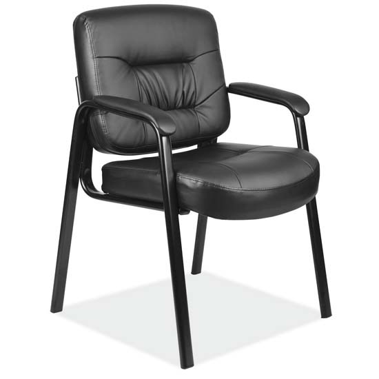 An Executive Guest Chair with Black Frame