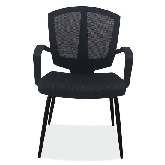 Side Chair with Arms and Black Frame