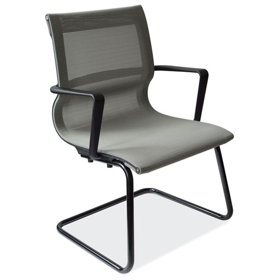 Mesh Guest Chair with Black Frame