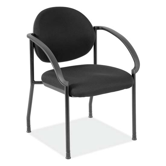 Side Chair with Arms and Black Frame