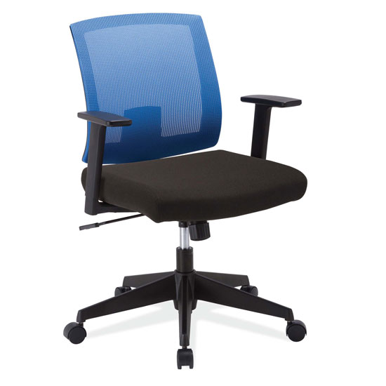 Mesh Back Task Chair with Arms and Black Frame