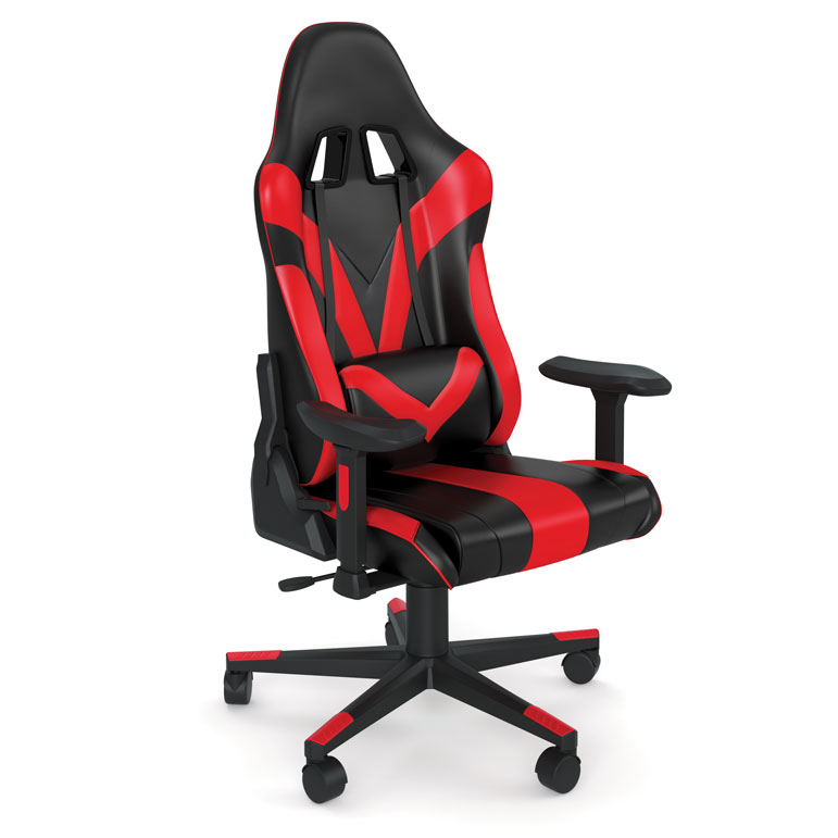 A High Back Gaming Chair with Black Frame