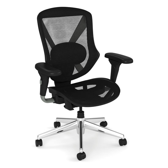 Mid Back All Mesh Task Chair with Chrome Base