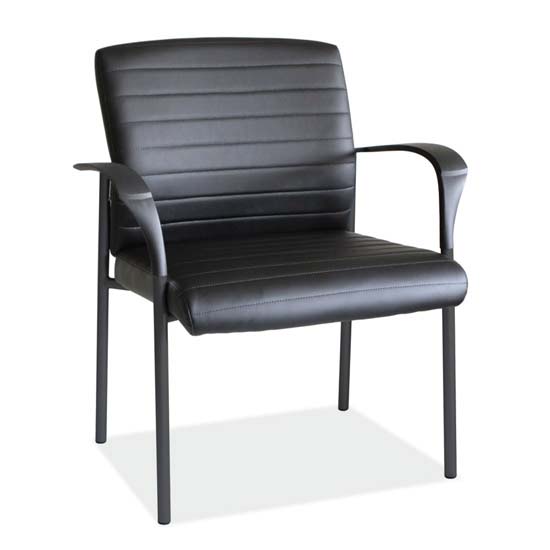 Guest Arm Chair with Black Frame