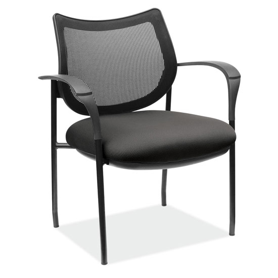 Guest Arm Chair with Black Frame